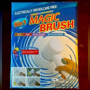 Wanmerch Electric Spin Scrubber with 5 Brush Heads